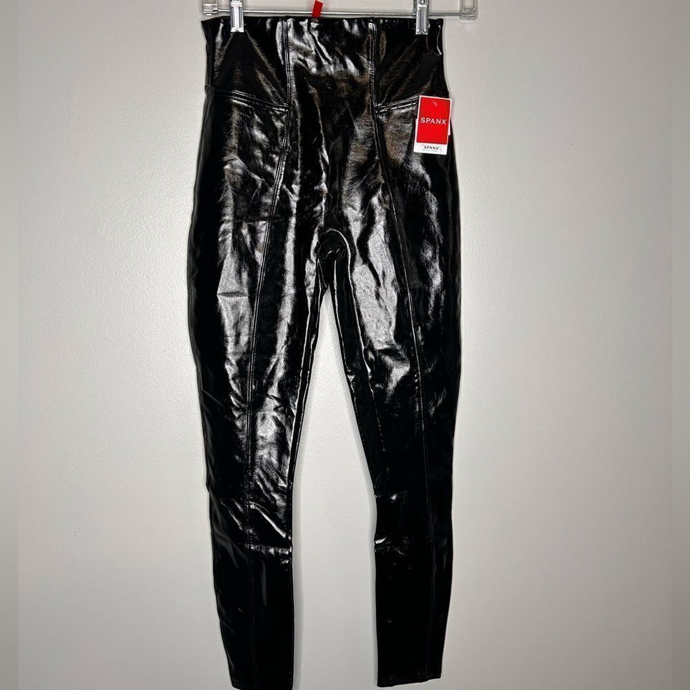 Spanx Faux Patent Leather Leggings NWT - Picture 4 of 6